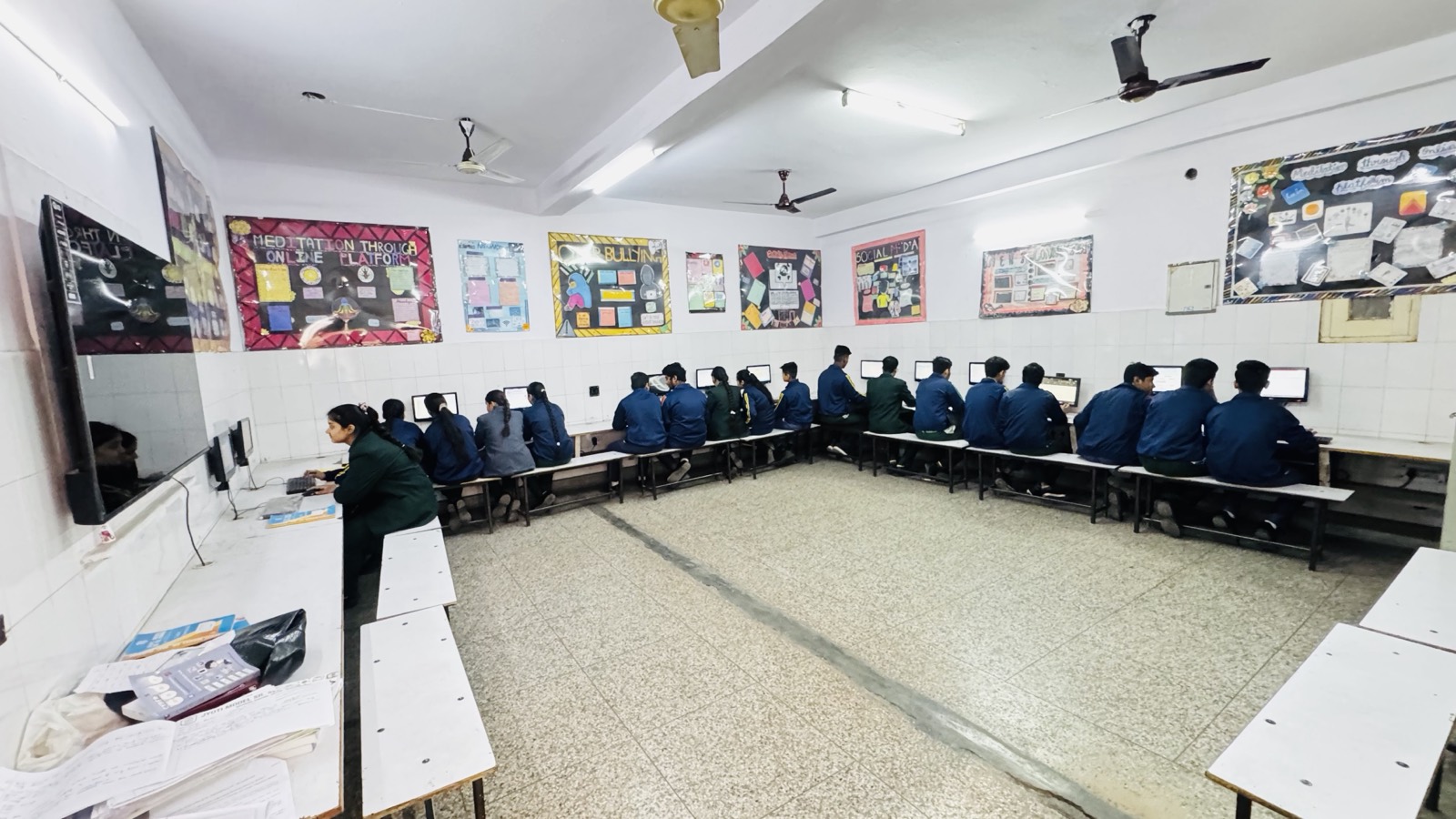 Students in the computer lab — Jyoti Model Sr. Secondary School