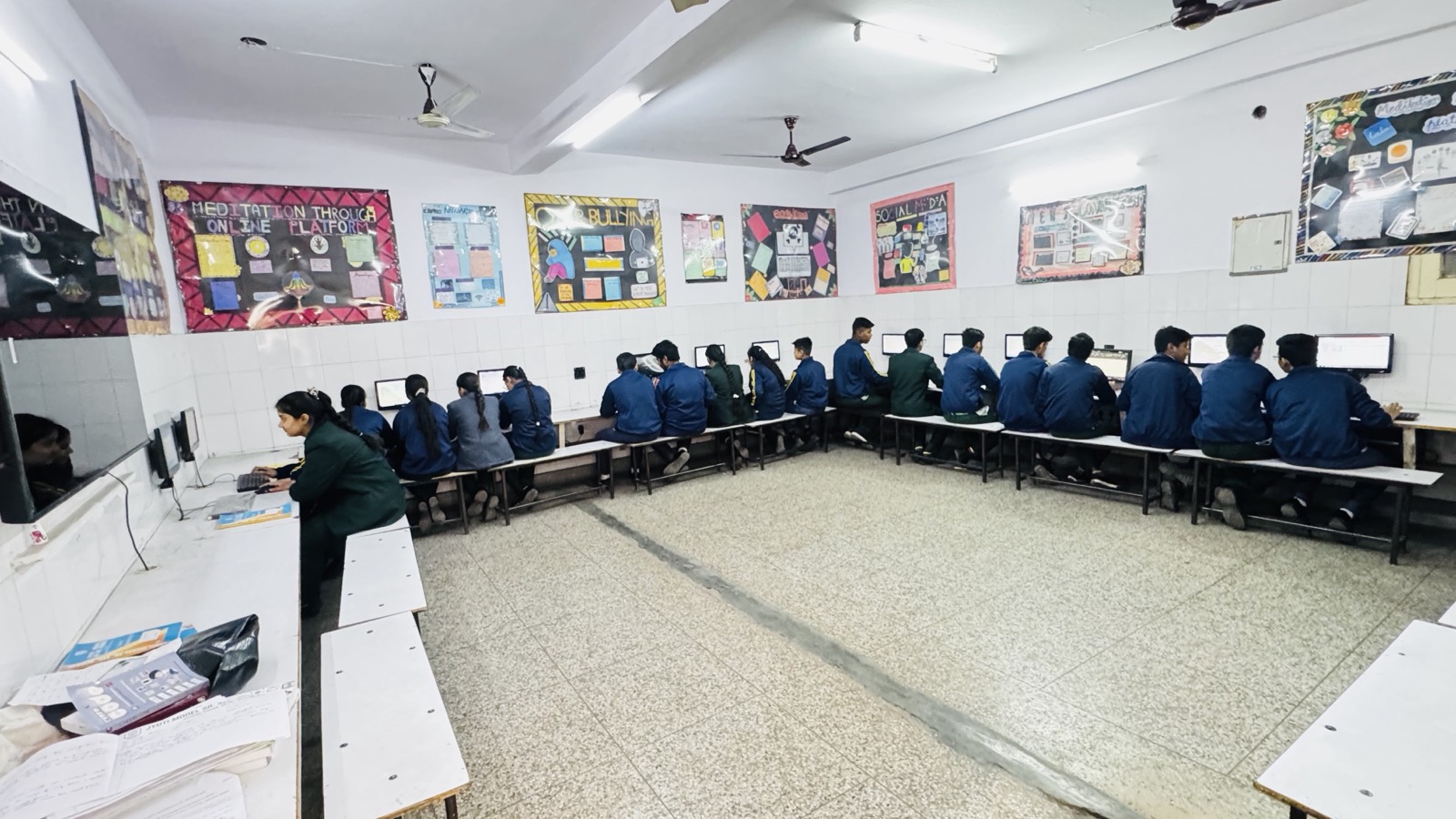 Students in the computer lab — Jyoti Model Sr. Secondary School