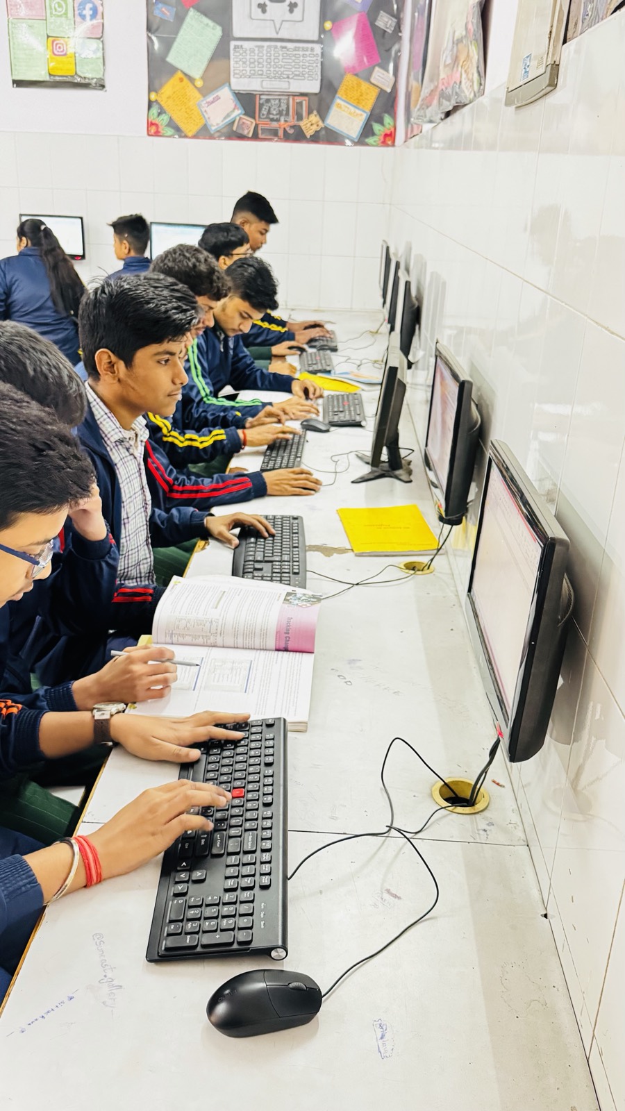 Students in the computer lab — Jyoti Model Sr. Secondary School
