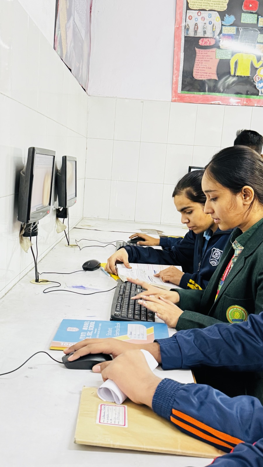 Students in the computer lab — Jyoti Model Sr. Secondary School