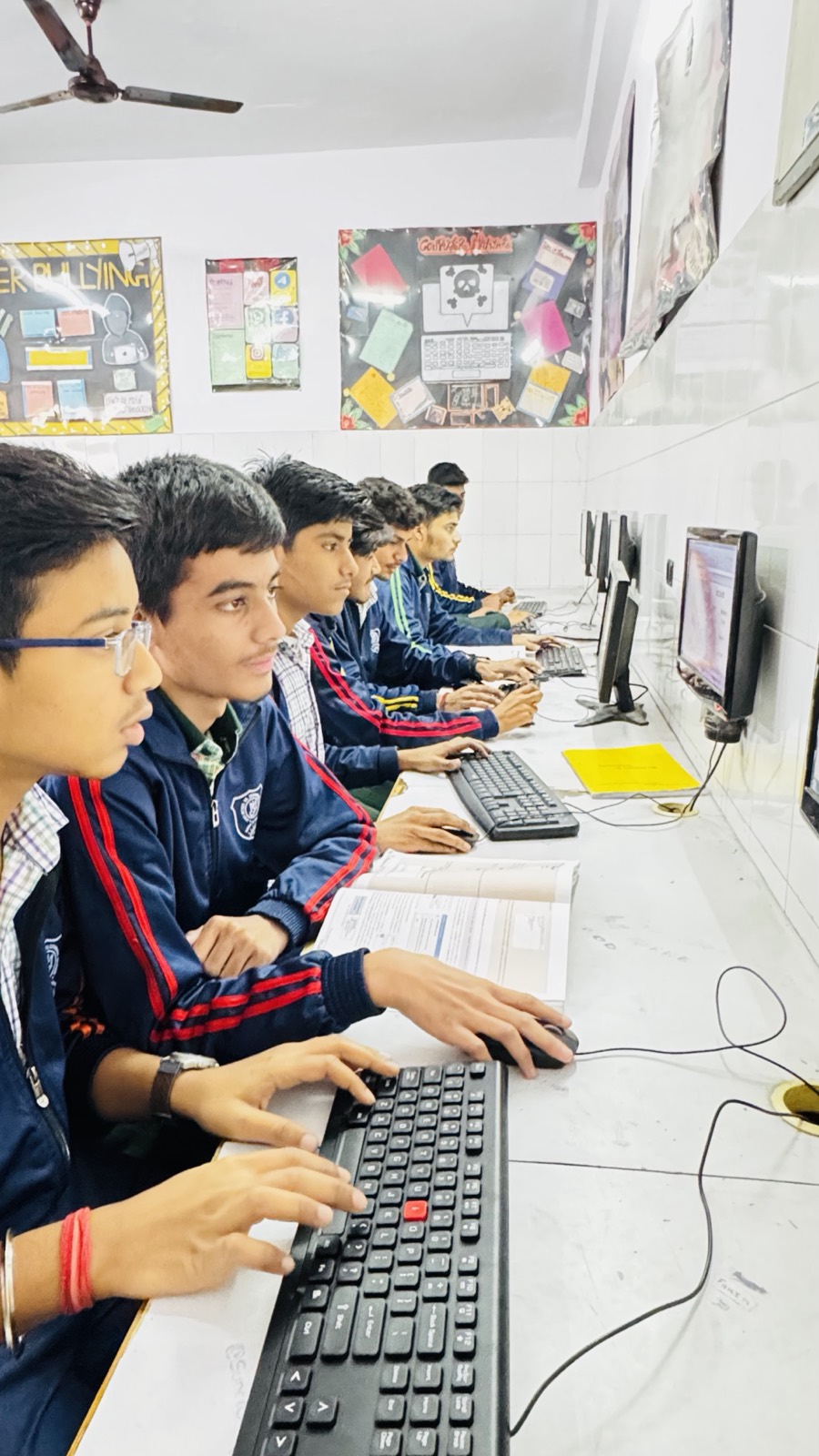 Students in the computer lab — Jyoti Model Sr. Secondary School