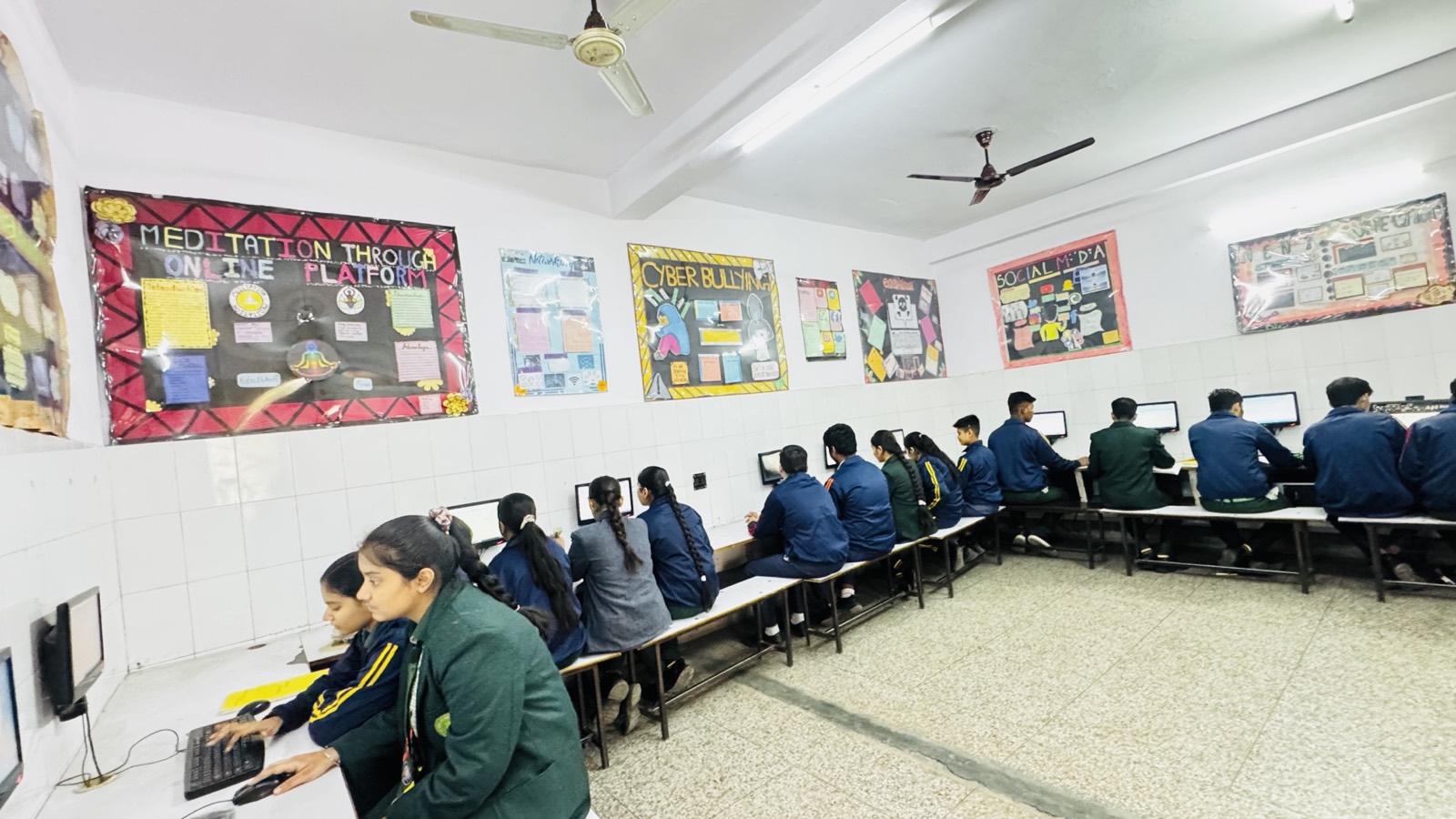 Students in the computer lab — Jyoti Model Sr. Secondary School