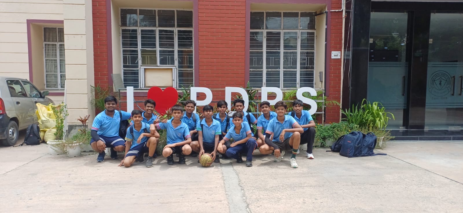Students at a zonal sports competition — Jyoti Model Sr. Secondary School