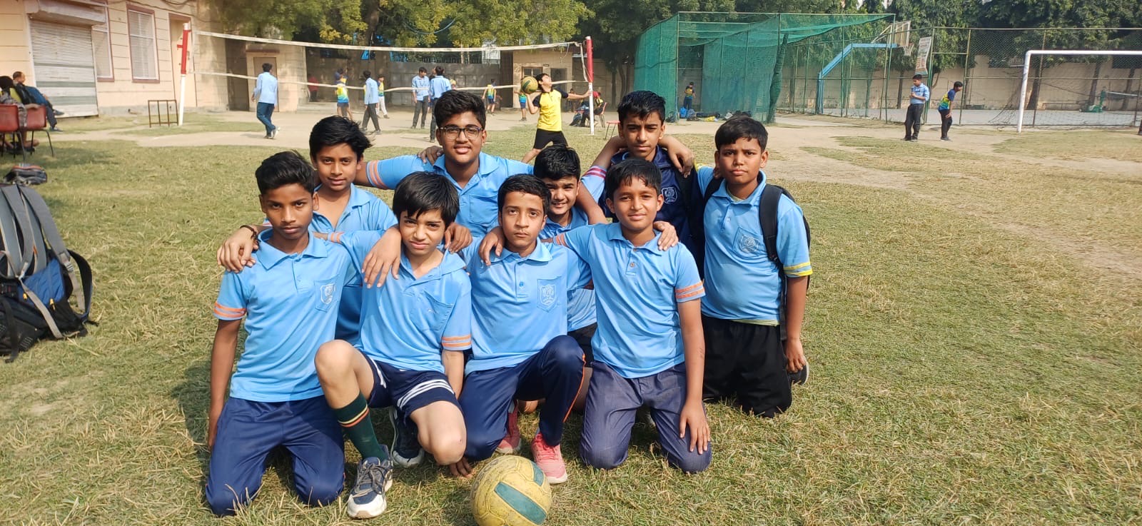 Our football team at a zonal competition — Jyoti Model Sr. Secondary School