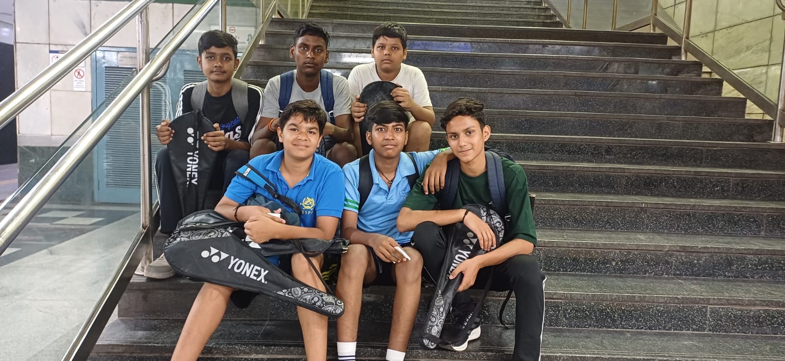 Our badminton team at a zonal competition — Jyoti Model Sr. Secondary School
